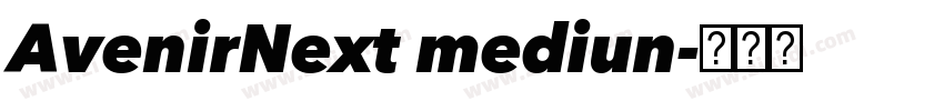 AvenirNext mediun字体转换